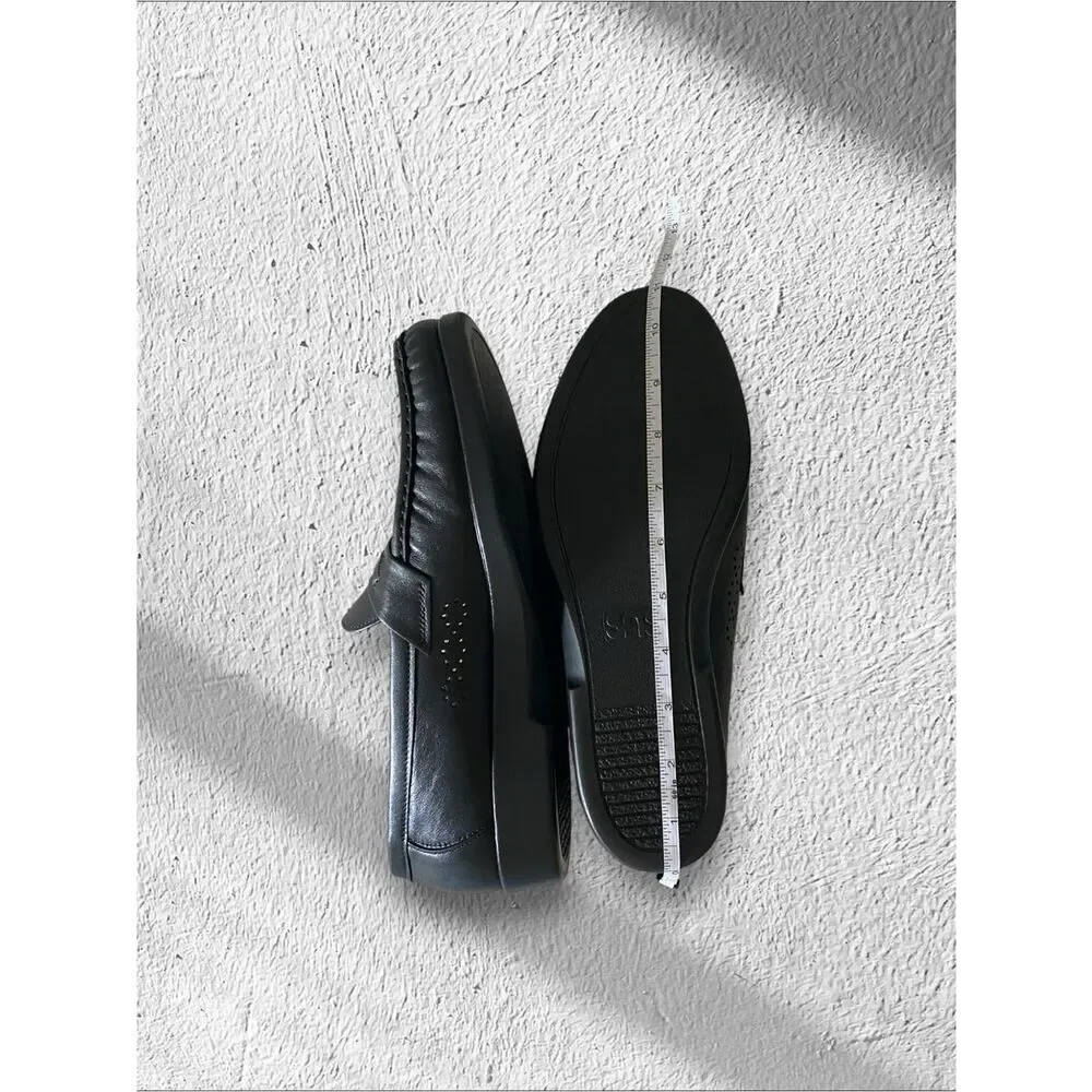 SAS Loafers NEW Ace Slip On Comfort Penny Handsewn Leather Black Size 9.5 W